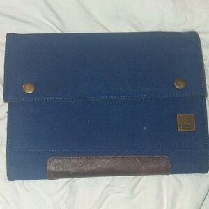Knomo London Blue and Brown Men's Accessory Clutch
